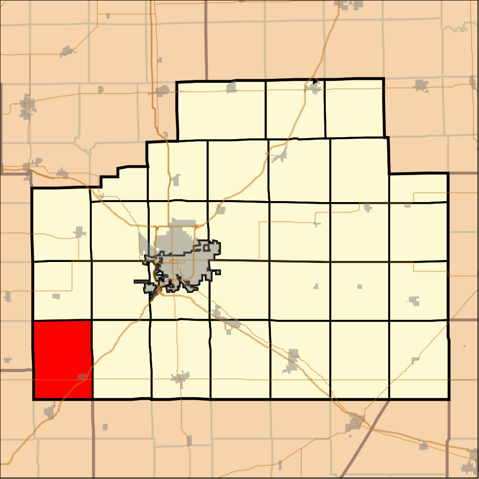 Locator map of Mount Hope