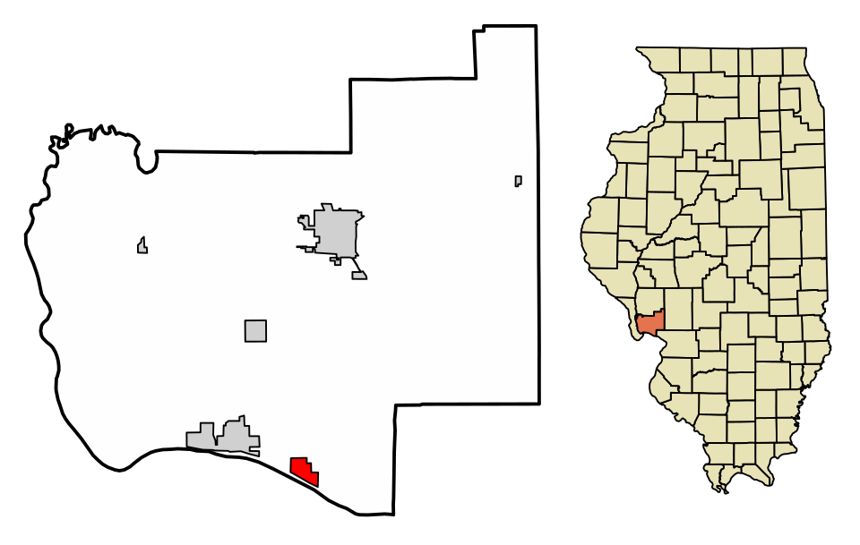 Locator map of Elsah