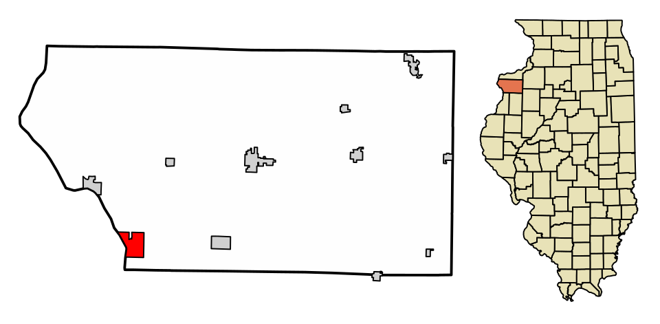 Locator map of Keithsburg
