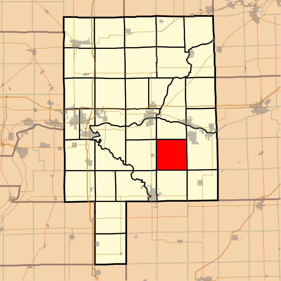 Locator map of Grand Rapids