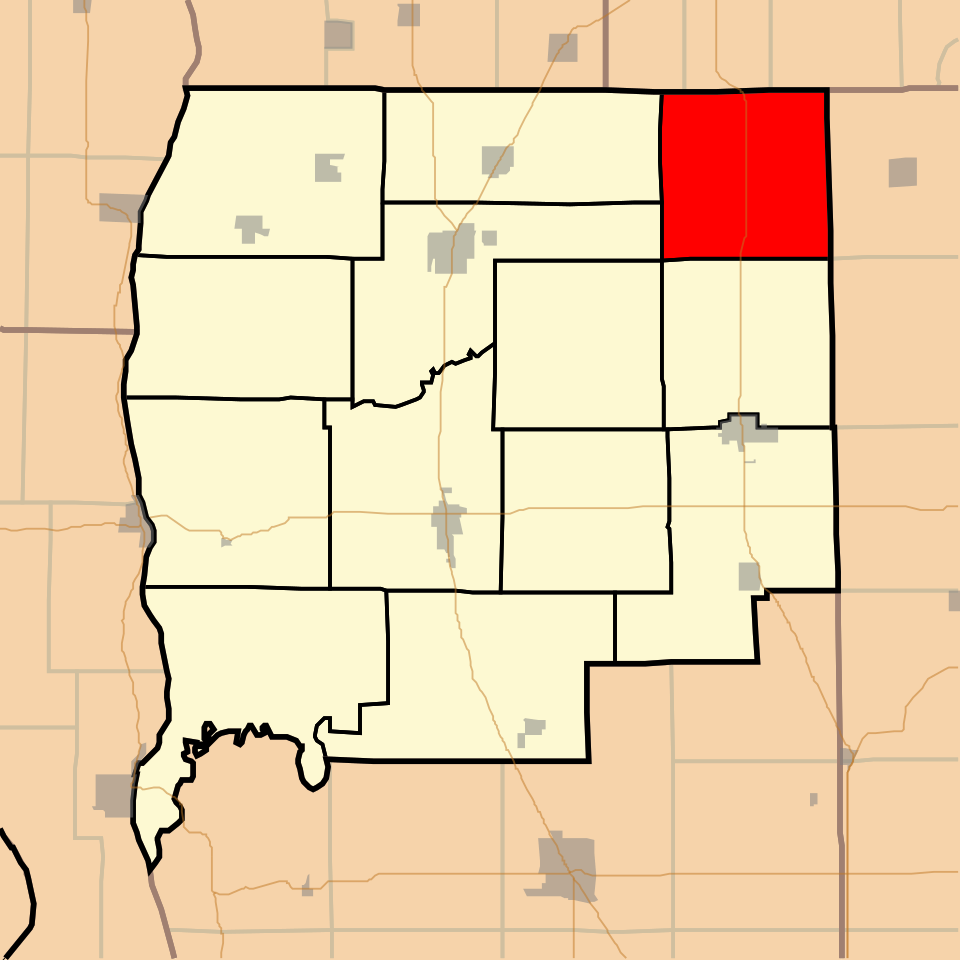 Locator map of Athensville