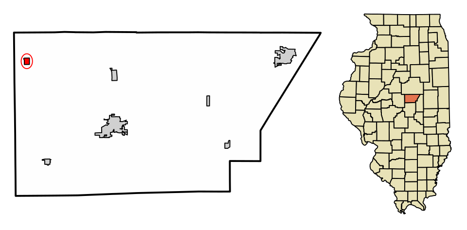 Locator map of Waynesville