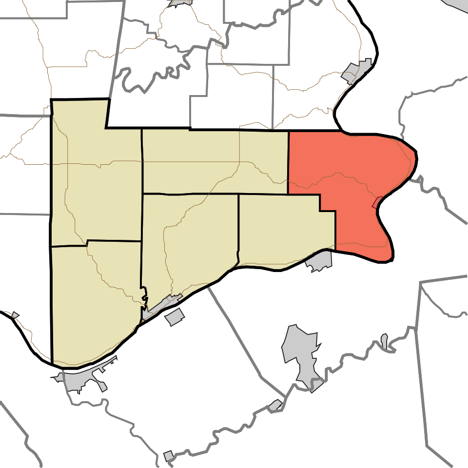 Locator map of Posey