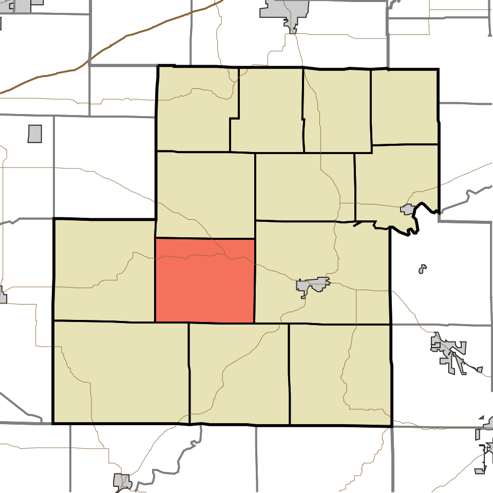 Locator map of Lafayette
