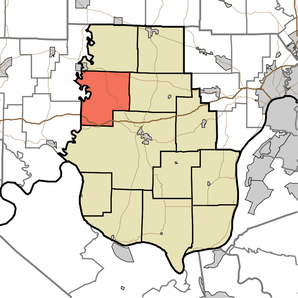 Locator map of Spencer