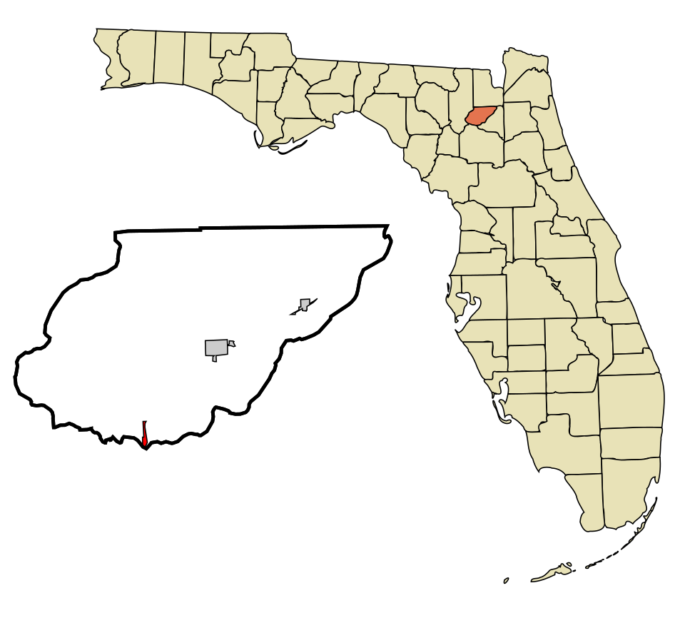 Locator map of Worthington Springs