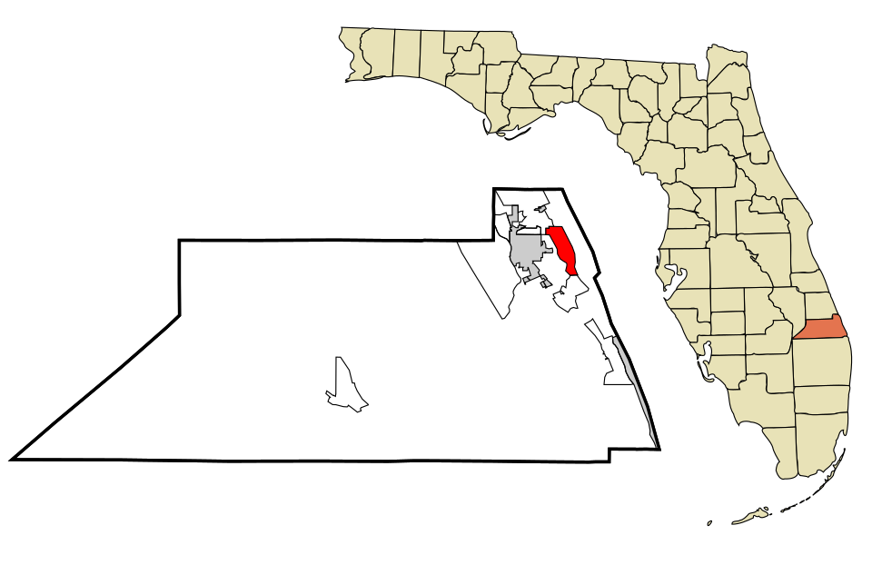 Locator map of Sewall's Point