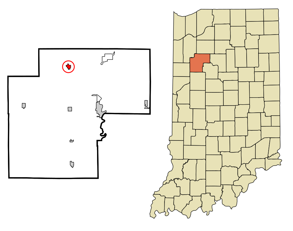 Locator map of Monon