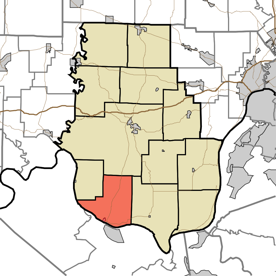 Locator map of Heth