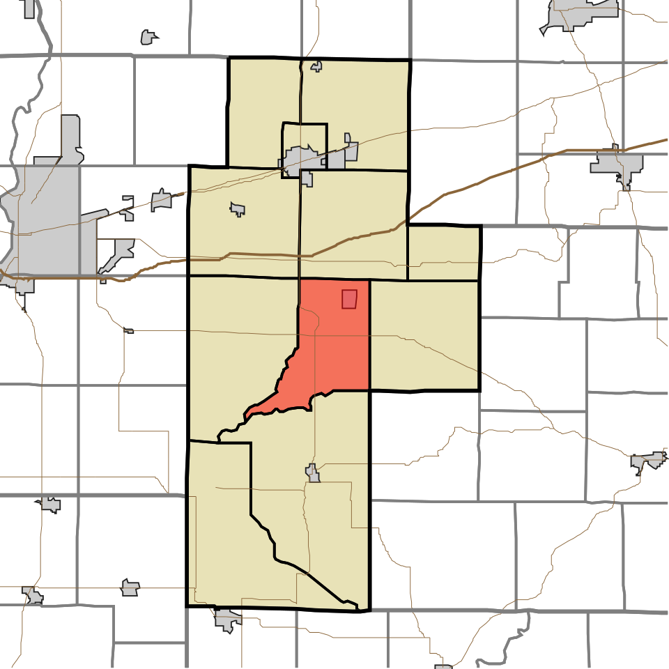 Locator map of Sugar Ridge