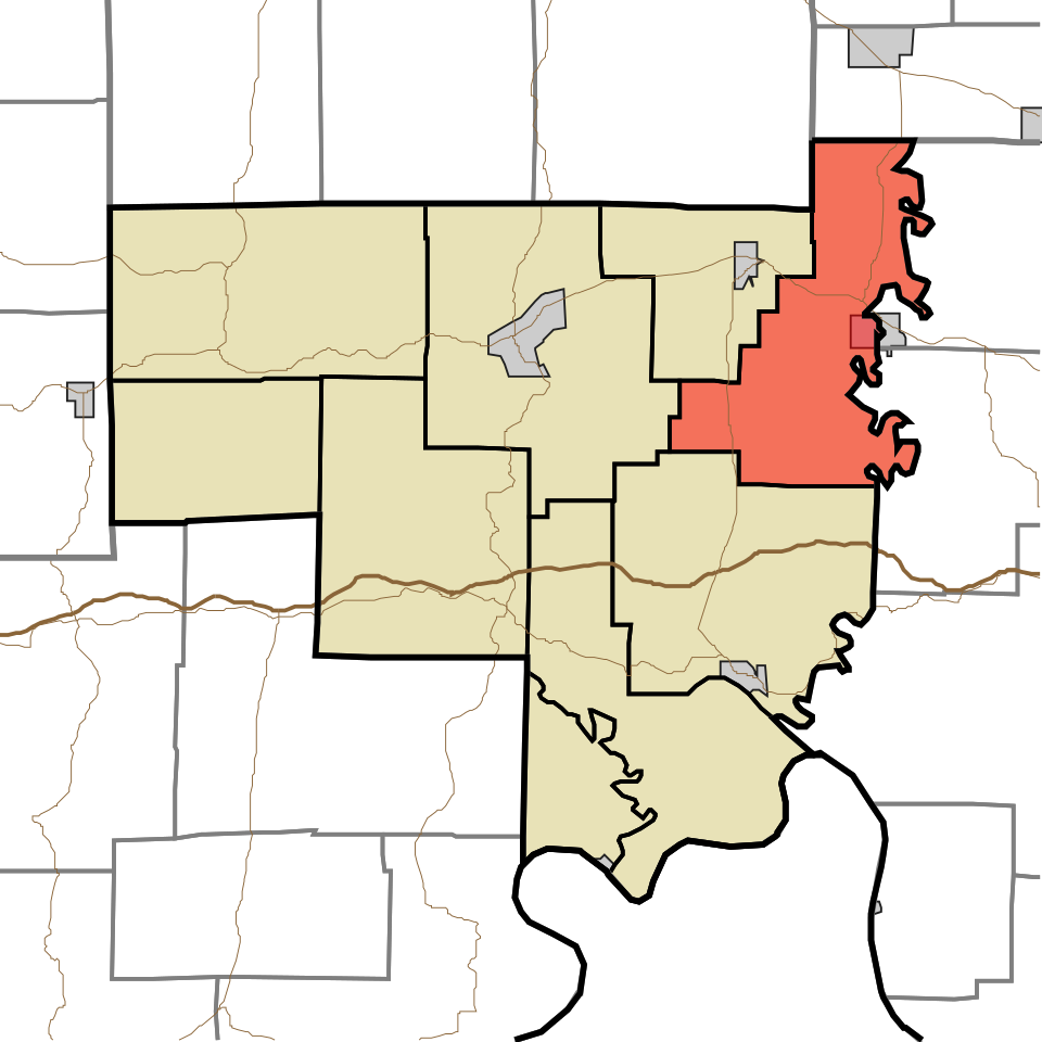 Locator map of Whiskey Run