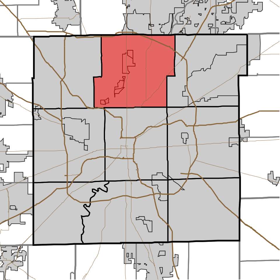 Locator map of Washington