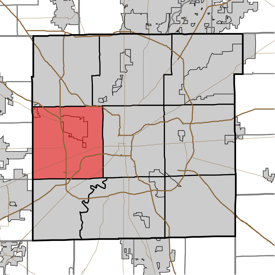 Locator map of Wayne