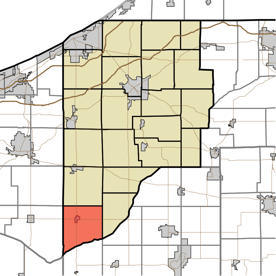 Locator map of Dewey