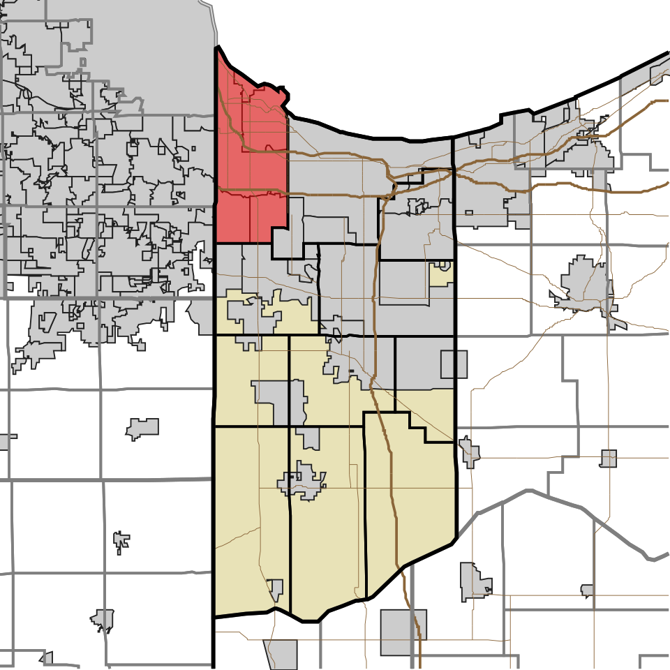 Locator map of North