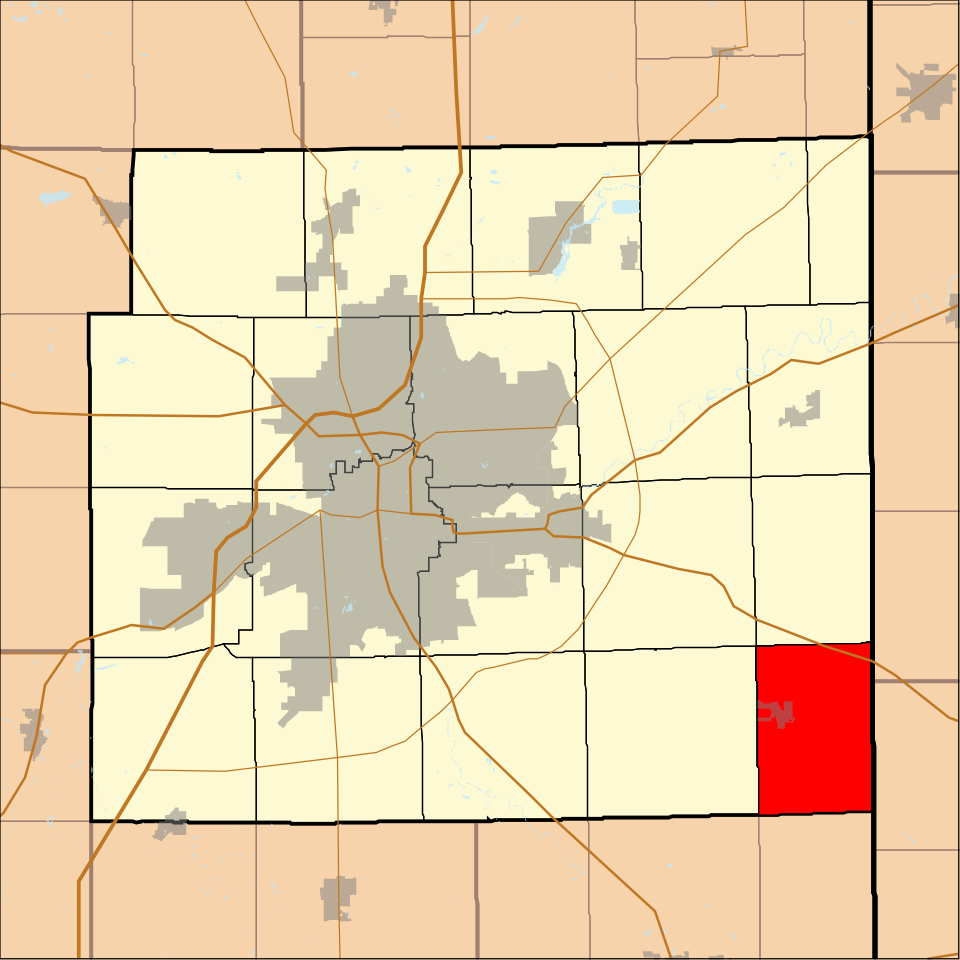 Locator map of Monroe
