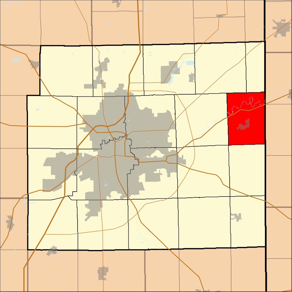 Locator map of Maumee