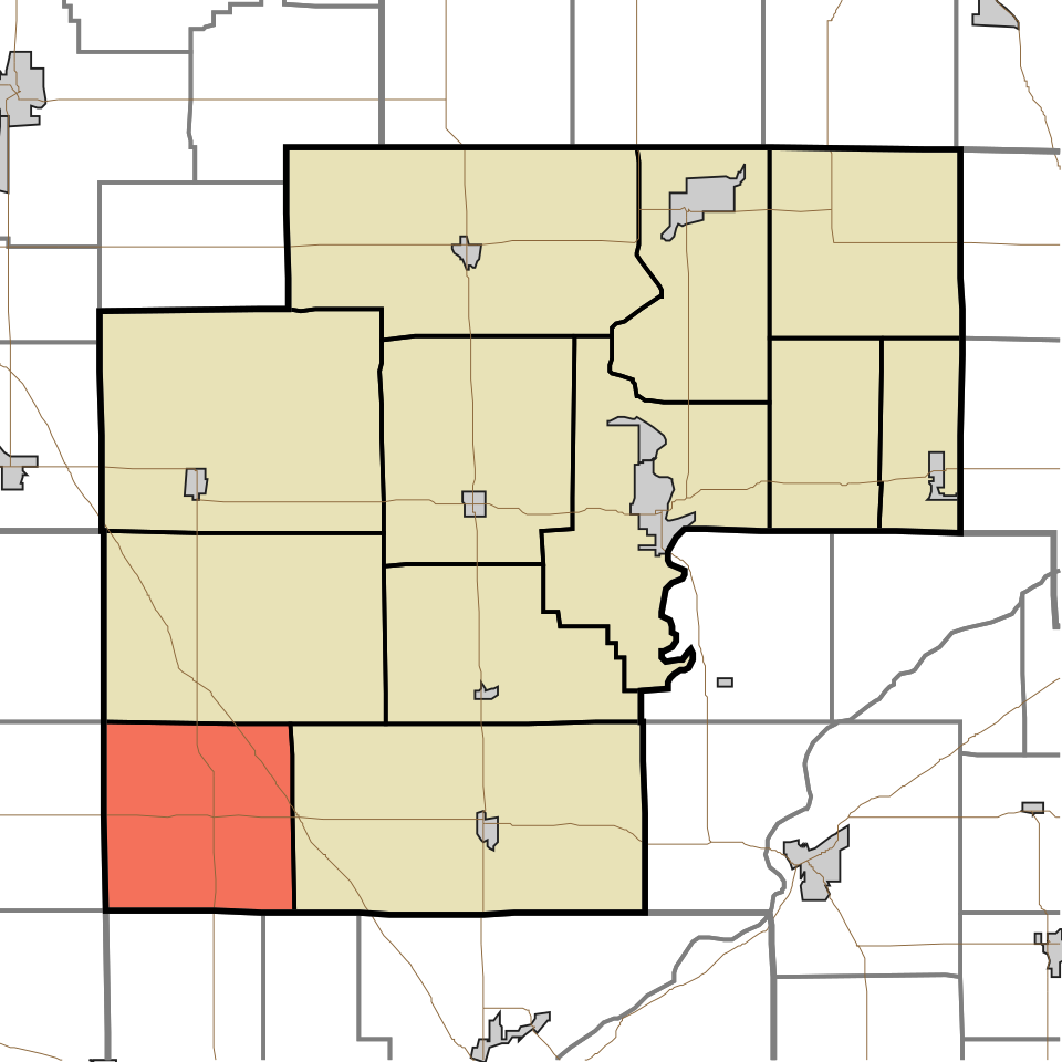 Locator map of Round Grove