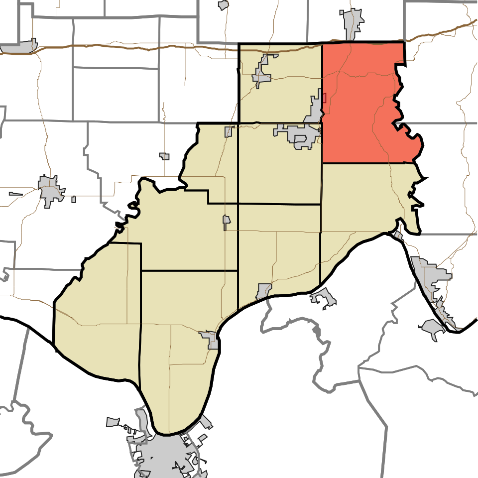Locator map of Harrison