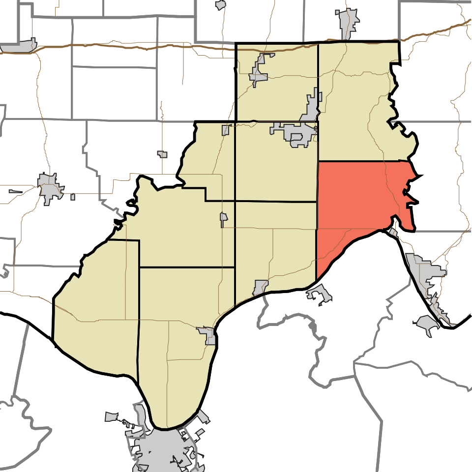 Locator map of Huff