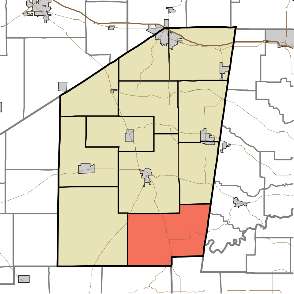 Locator map of Brown