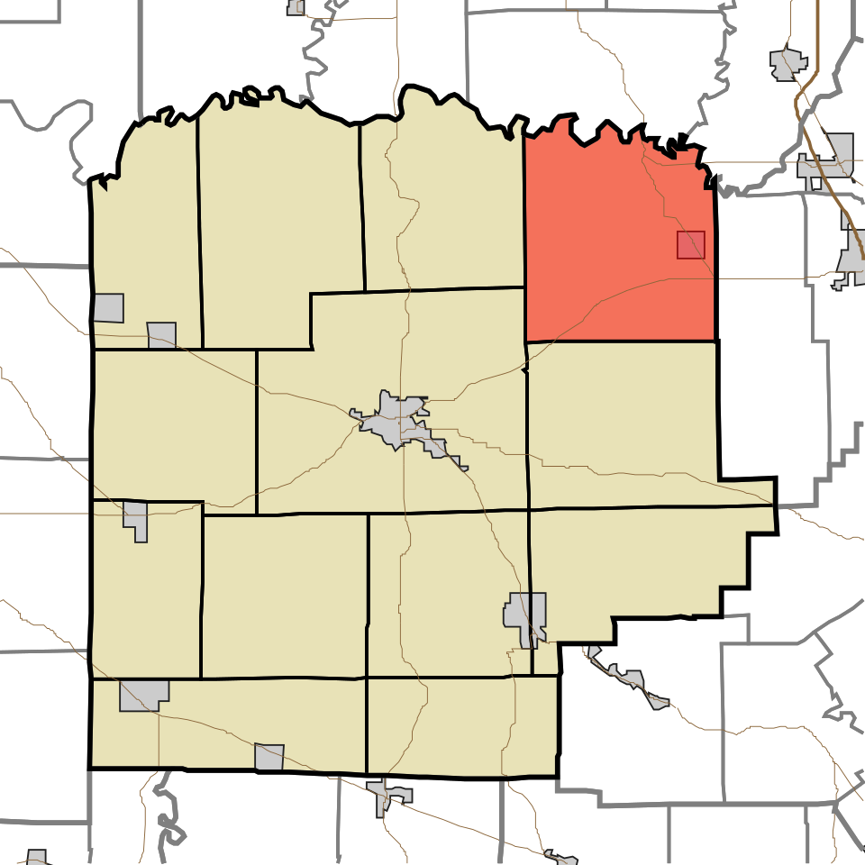 Locator map of Gibson
