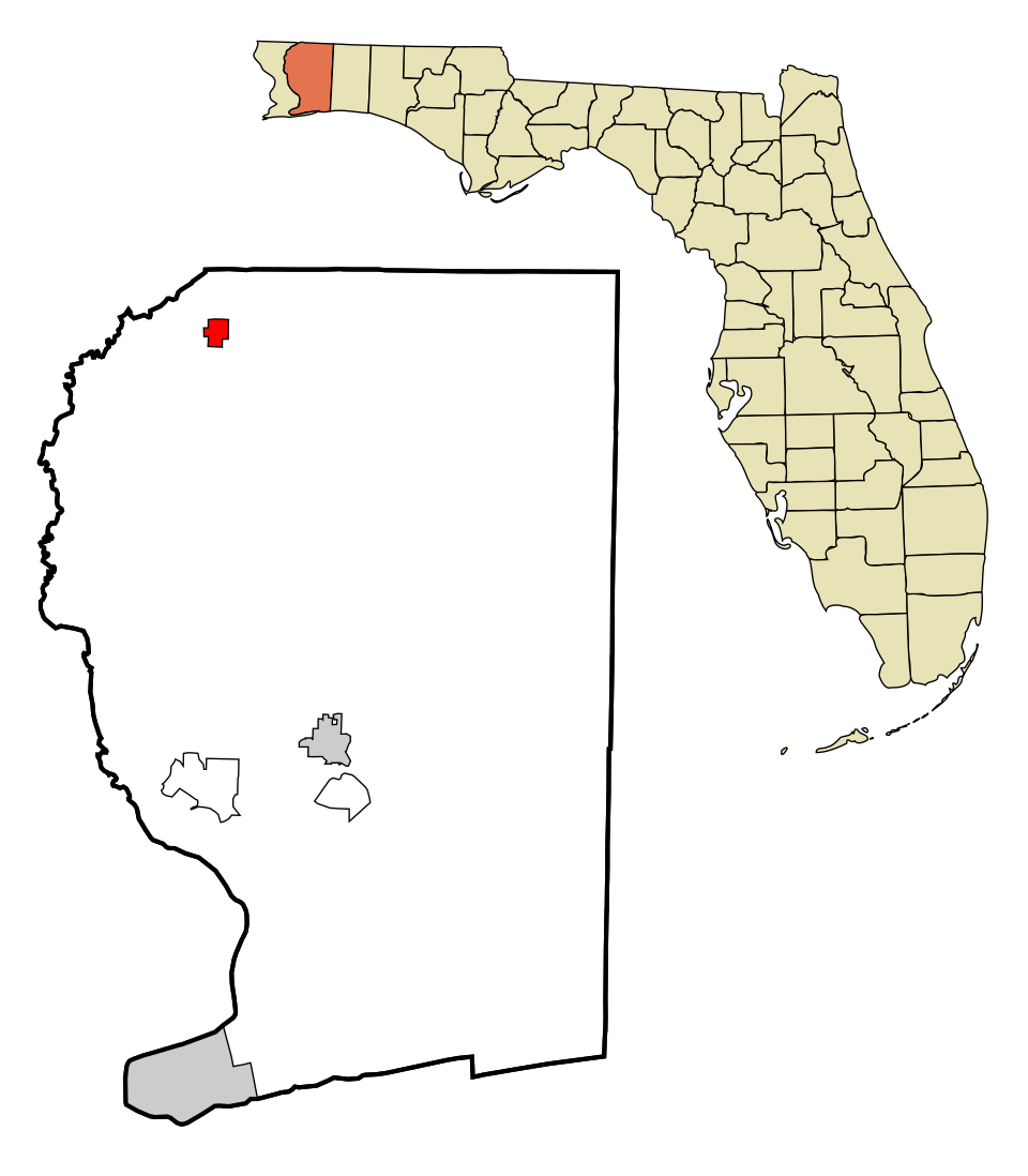 Locator map of Jay