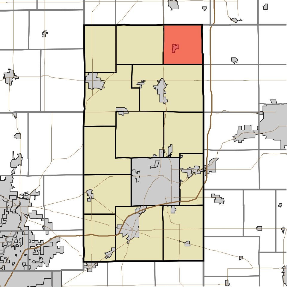 Locator map of Van Buren