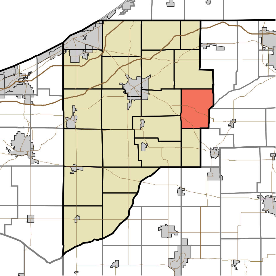 Locator map of Lincoln