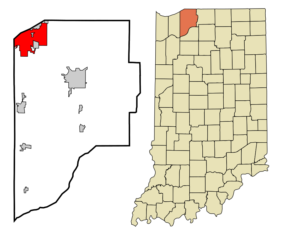 Locator map of Michigan