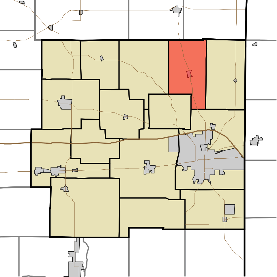Locator map of New Garden