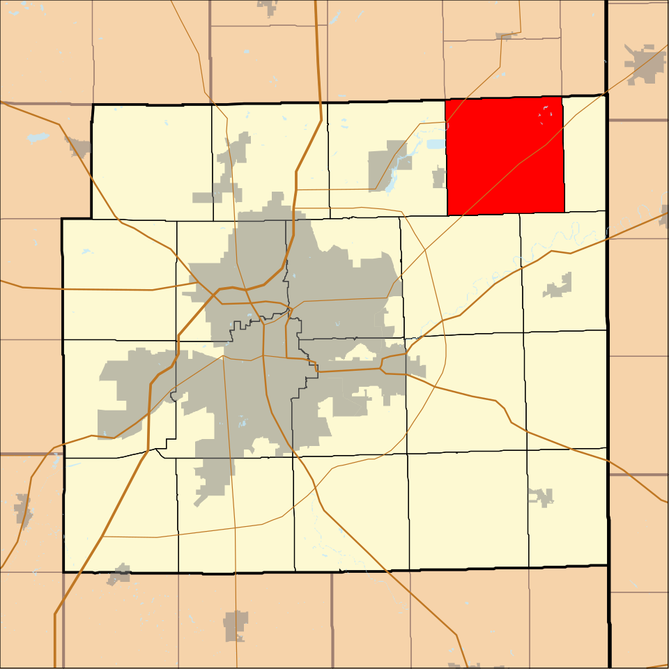 Locator map of Springfield