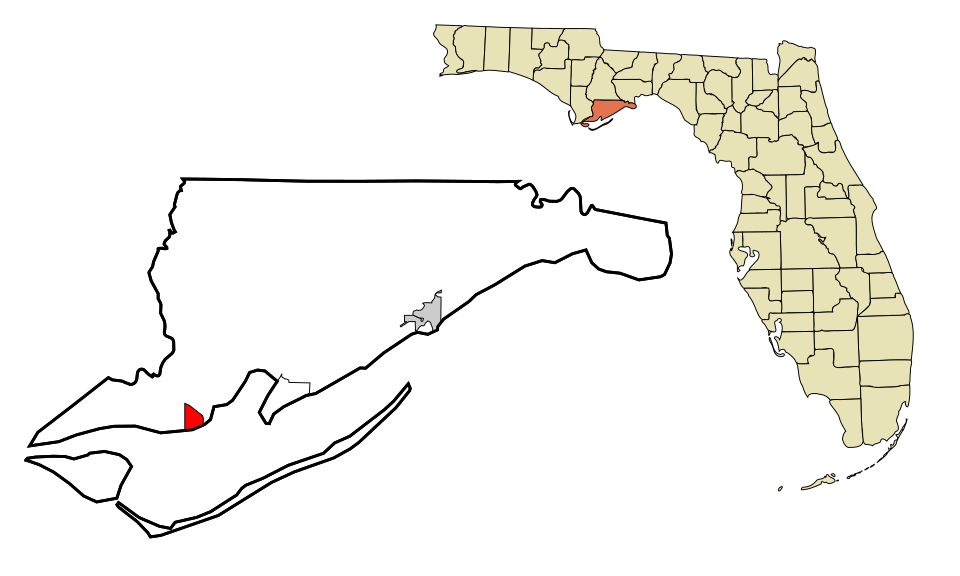 Locator map of Apalachicola