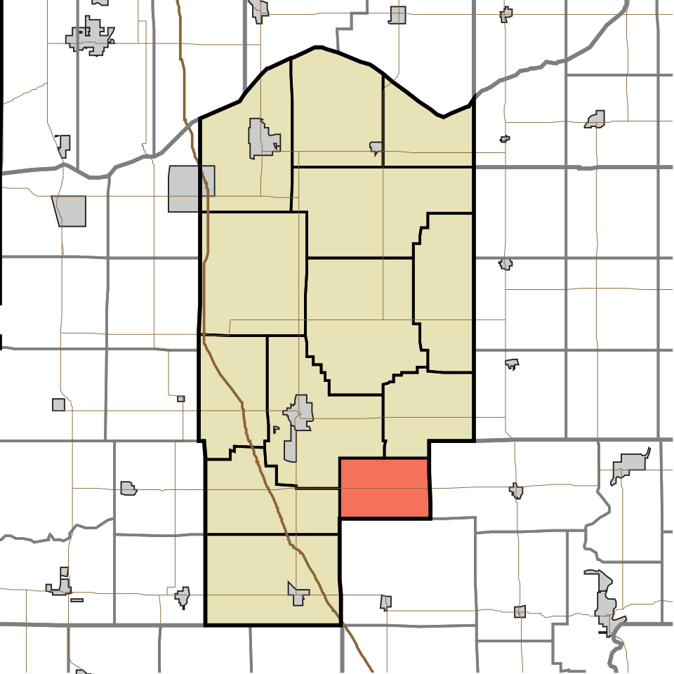 Locator map of Milroy