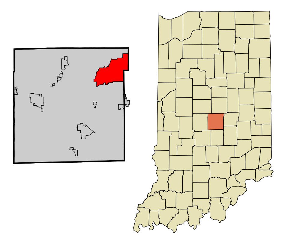 Locator map of Lawrence