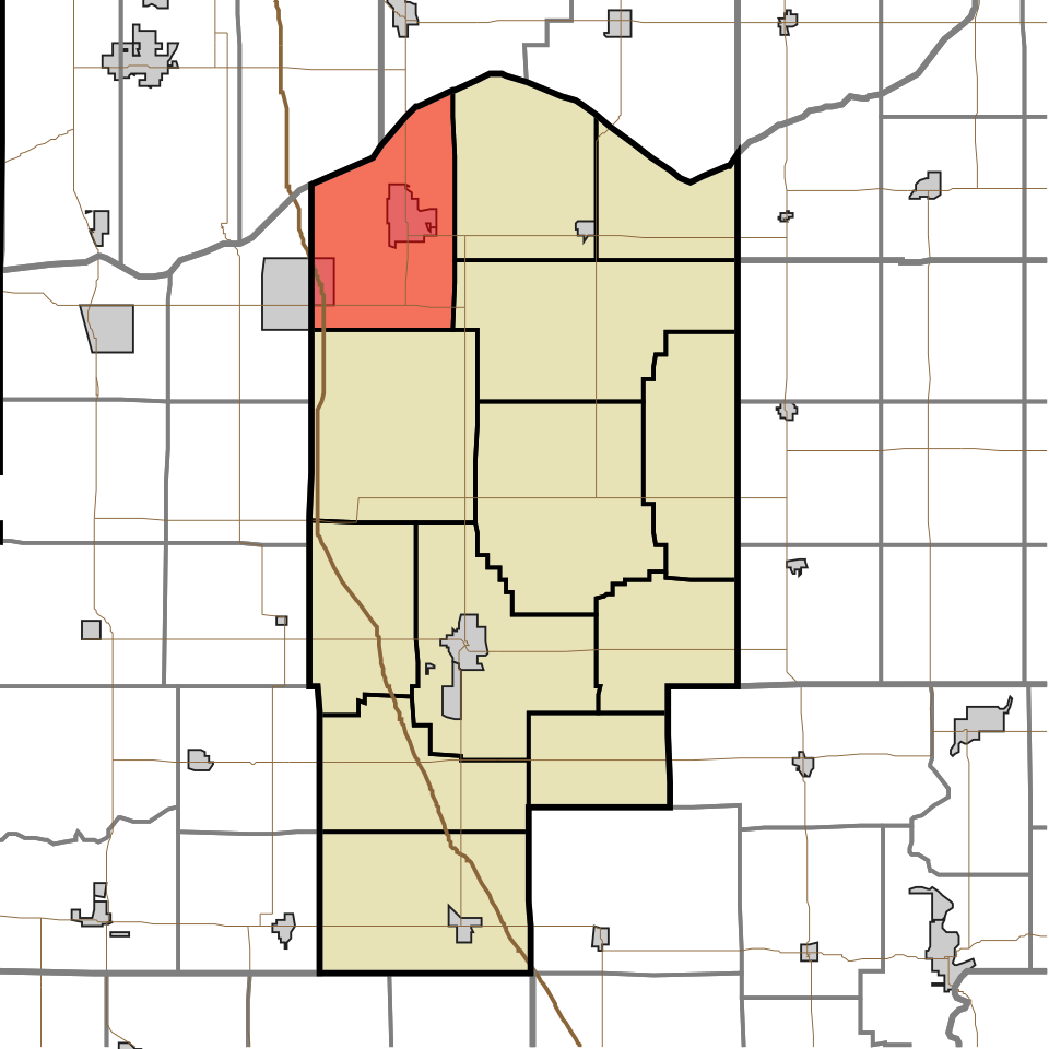 Locator map of Keener