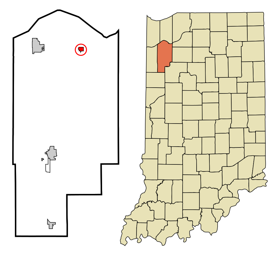 Locator map of Wheatfield