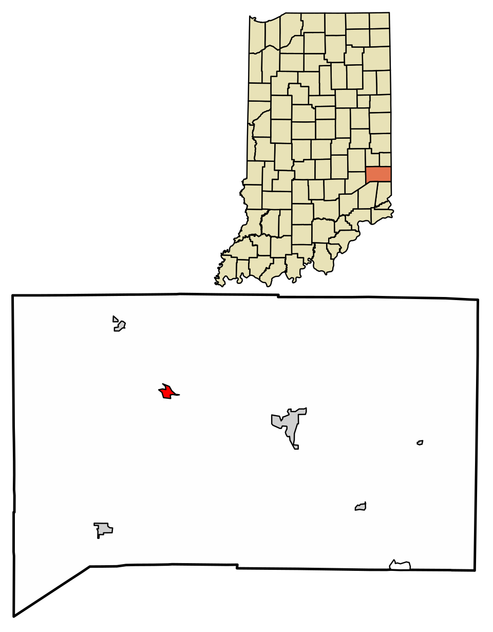 Locator map of Metamora