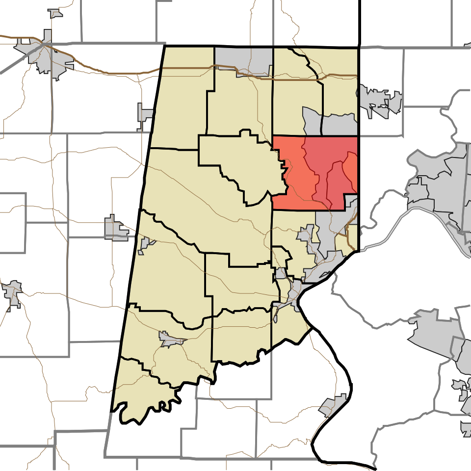 Locator map of Miller