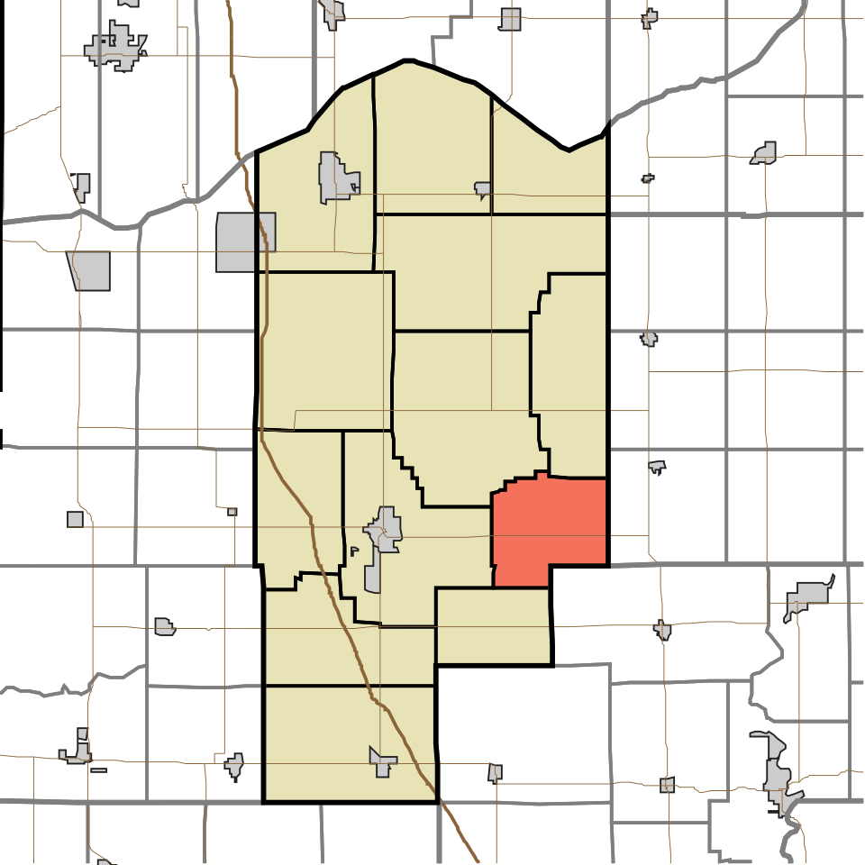Locator map of Hanging Grove