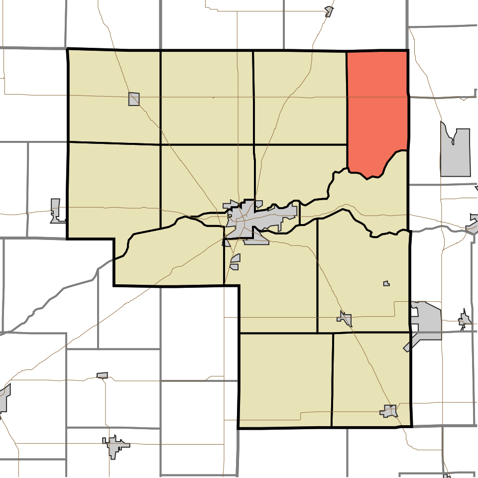 Locator map of Adams