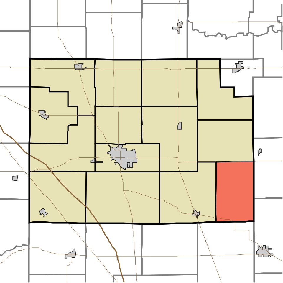 Locator map of Sugar Creek