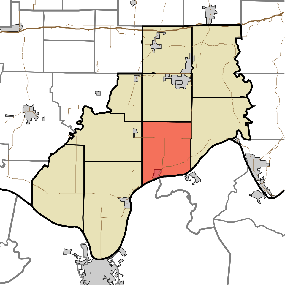 Locator map of Hammond