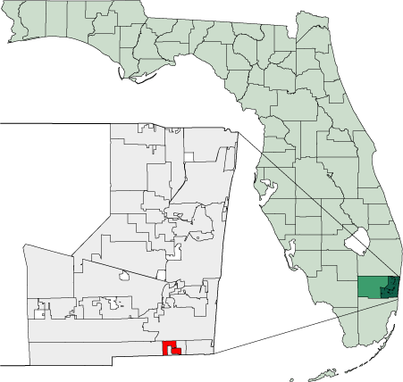 Locator map of West Park