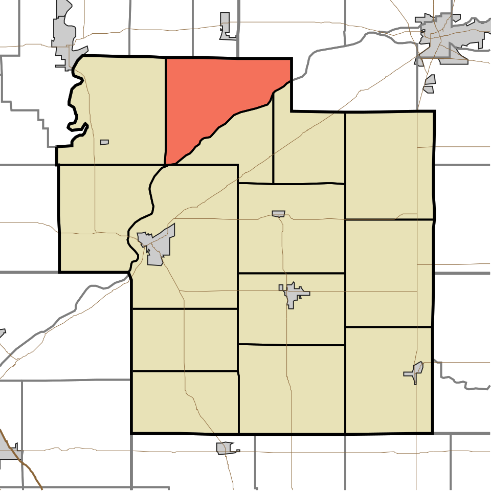 Locator map of Adams