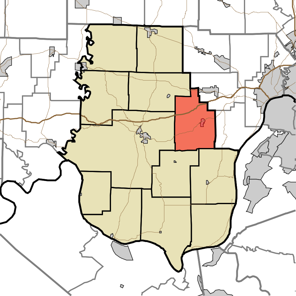 Locator map of Franklin