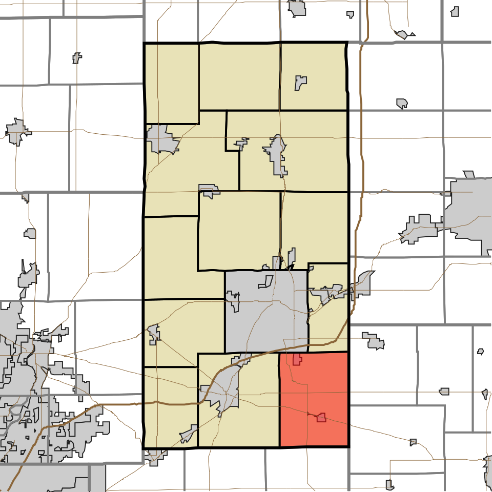 Locator map of Adams