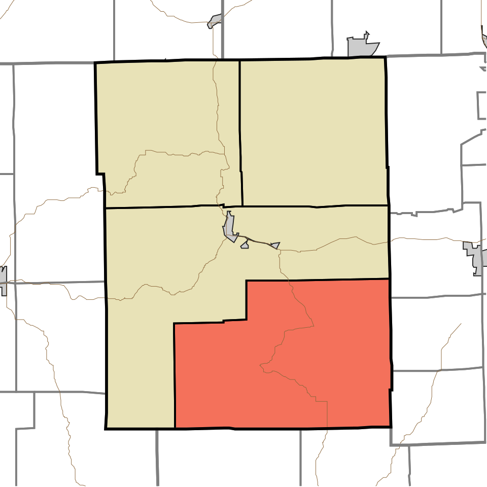 Locator map of Van Buren