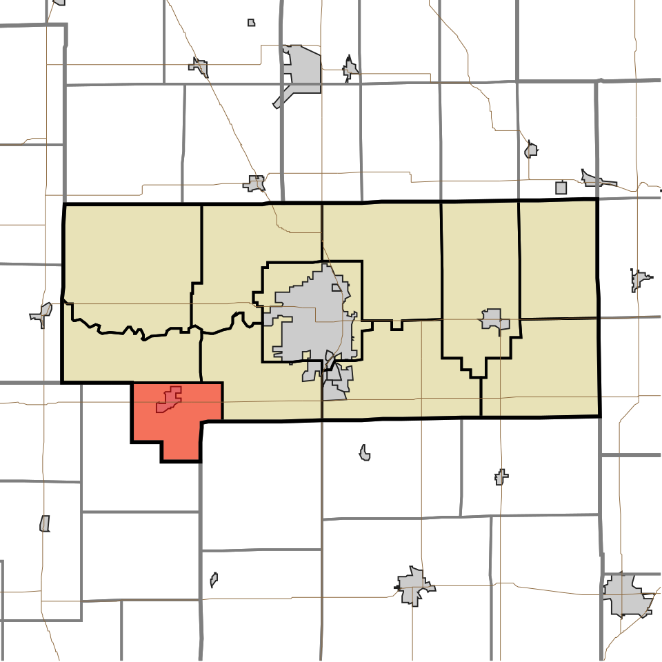 Locator map of Honey Creek