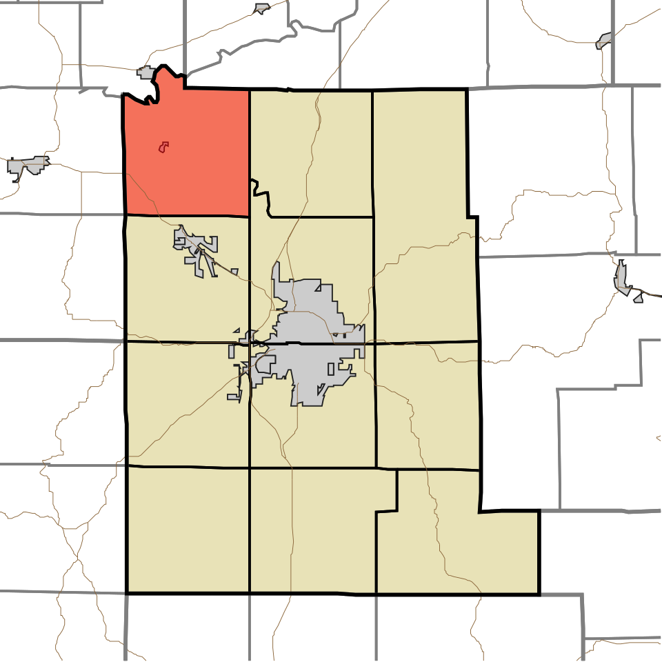 Locator map of Bean Blossom